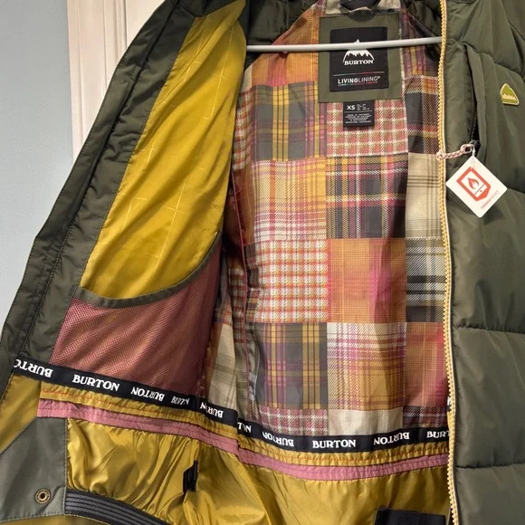 Burton Women's Keelan Ski‎ Winter Jacket Olive Green/Rose Size XS - Picture 7 of 13